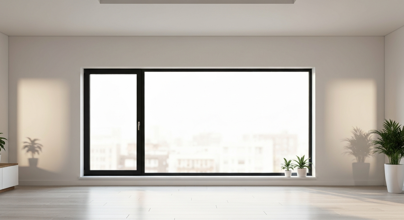 Ventana de PVC a medida instalada en una vivienda de Madrid